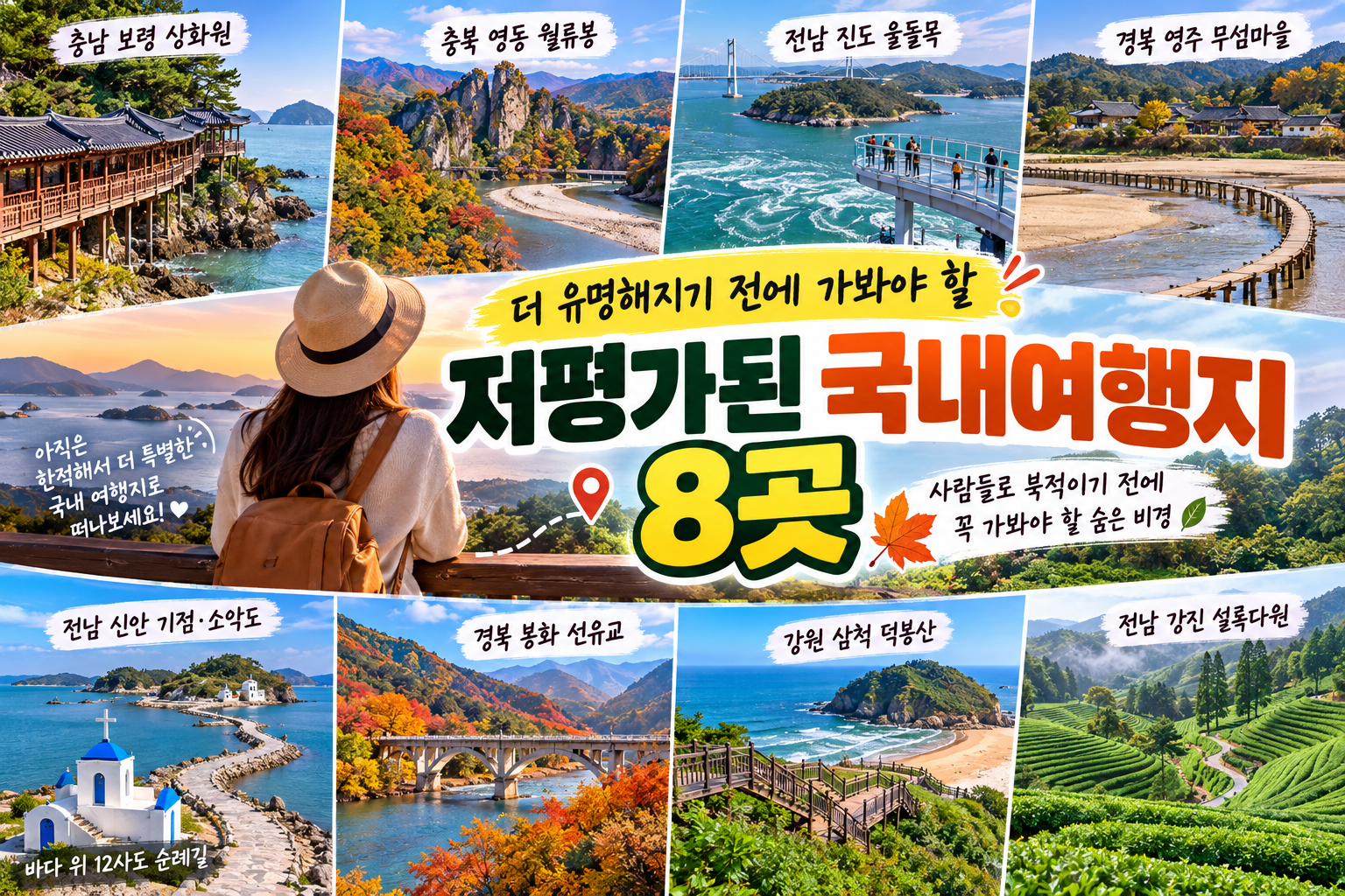 저평가된 국내여행지 8곳, 더 유명해지기 전에 가봐야 할 비경